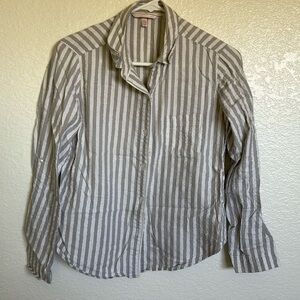 Victoria’s Secret Pajama Set Gray Stripe XS/TP